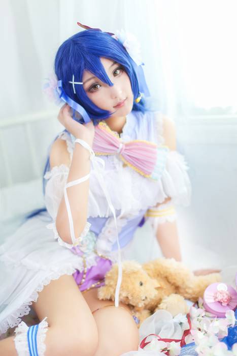 [国内Cosplay]ID0134 [CosPlay] 2015.10 No.234 Love Live!园田海未白色情人节 [1