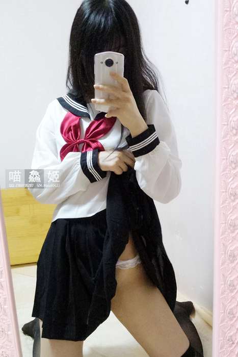 [PR社喵鱻姬]ID0010- JK校服--性感提示：健美裤风骚劲爆刺激雪肤香肩适