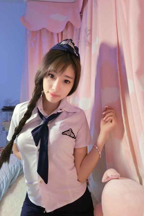 [微博网红]ID0306 杨晨晨Sugar空姐制服2套 [134P-84.8M]--性感提示：魔鬼身